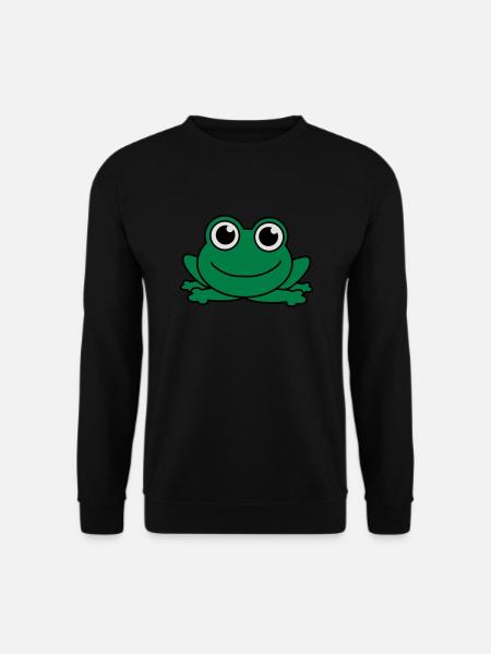 Cute Little Frog Baby - Unisex Pullover - Schwarz