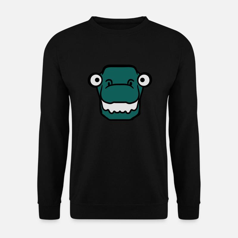 Funny funny T-Rex face - Unisex Sweatshirt - black