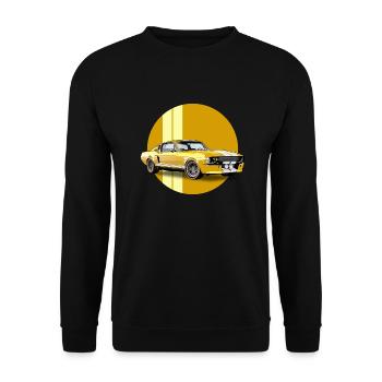 Sportwagen - Unisex Pullover - Schwarz - Vorne - Alina (178cm) & Michal (187cm)
