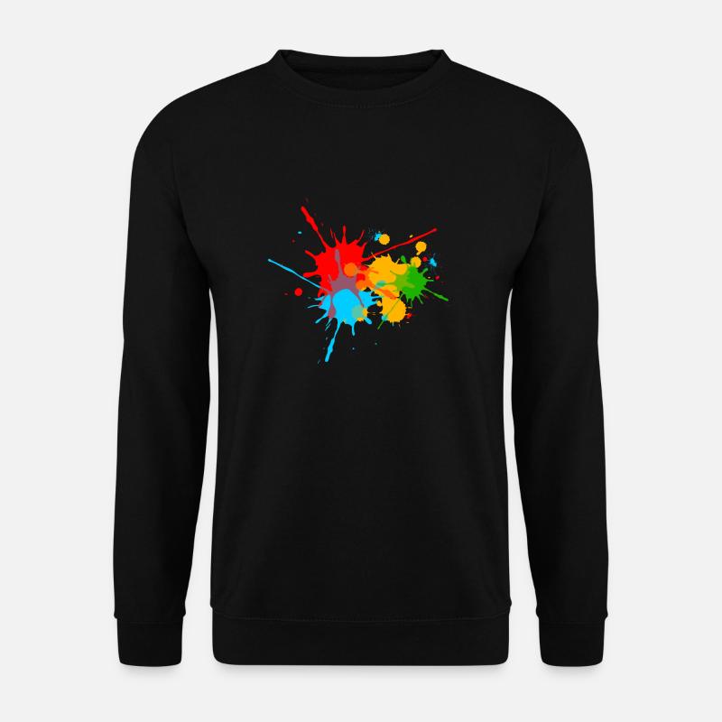 Ink, Paint, Color, Splashes, Splatter, Colour, Fun - Unisex Sweatshirt - black