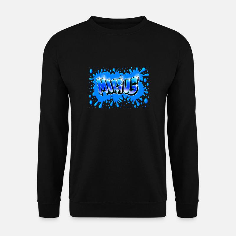 Graffiti Marius Splash - Sweat-shirt Unisexe - noir