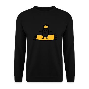 Fliegender Teppich - V2 - Unisex Pullover - Schwarz - Vorne - Alina (178cm) & Michal (187cm)