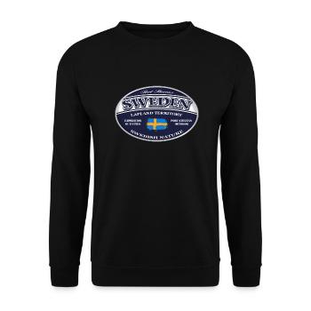 Sweden - Sverige - Schweden - Unisex Pullover - Schwarz - Vorne - Alina (178cm) & Michal (187cm)