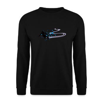 Sport - Skifahrer - Unisex Pullover - Schwarz - Vorne - Alina (178cm) & Michal (187cm)
