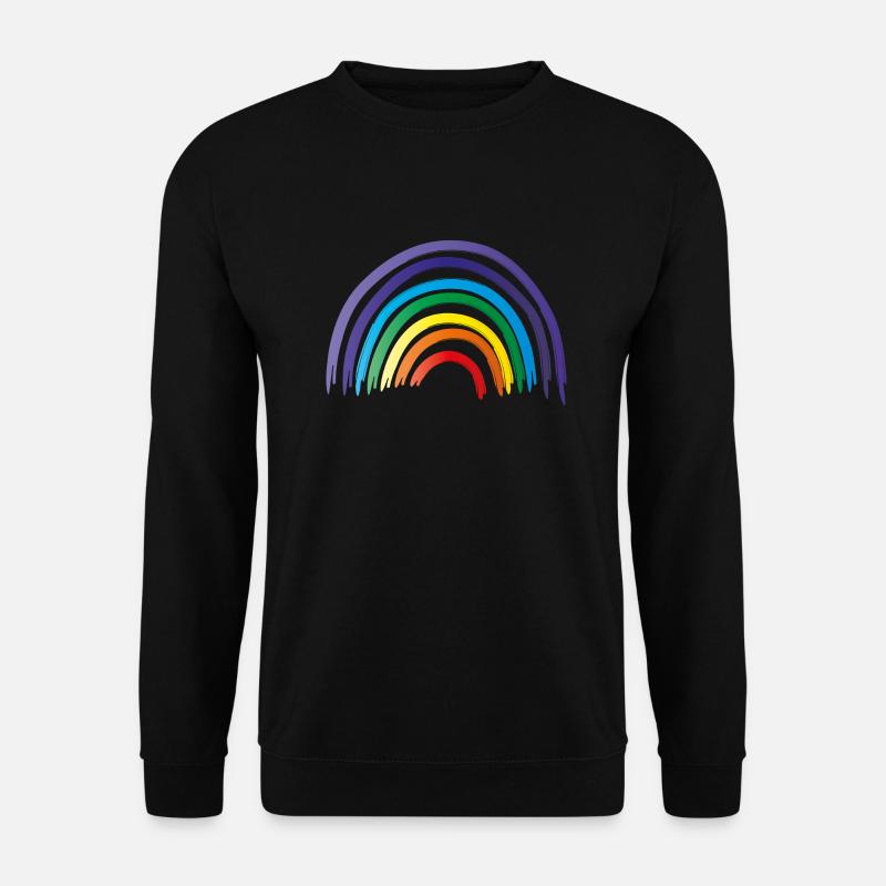 Regenbogen als Symbol der Hoffnung und Gleichheit - Unisex Pullover - Schwarz