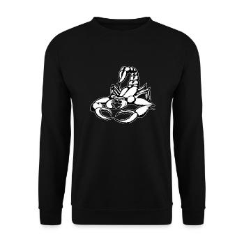 SCORPION - Sweat-shirt Unisexe - noir - Devant - Alina (178cm) & Michal (187cm)