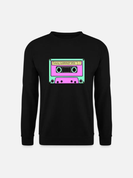 80er Kassette Summer Mix - Unisex Pullover - Schwarz