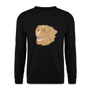 Nova Scotia Duck Tolling Retriever - Unisex Sweatshirt - black - Front - Alina (178cm) & Michal (187cm)