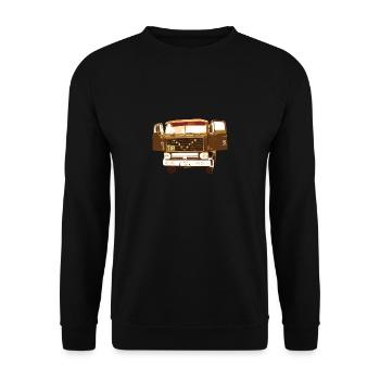 Lkw - Unisex Pullover - Schwarz - Vorne - Alina (178cm) & Michal (187cm)
