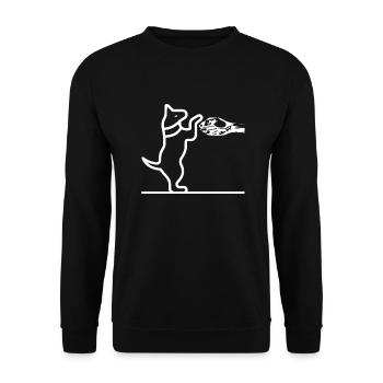 Dog dog - Unisex Sweatshirt - black - Front - Alina (178cm) & Michal (187cm)