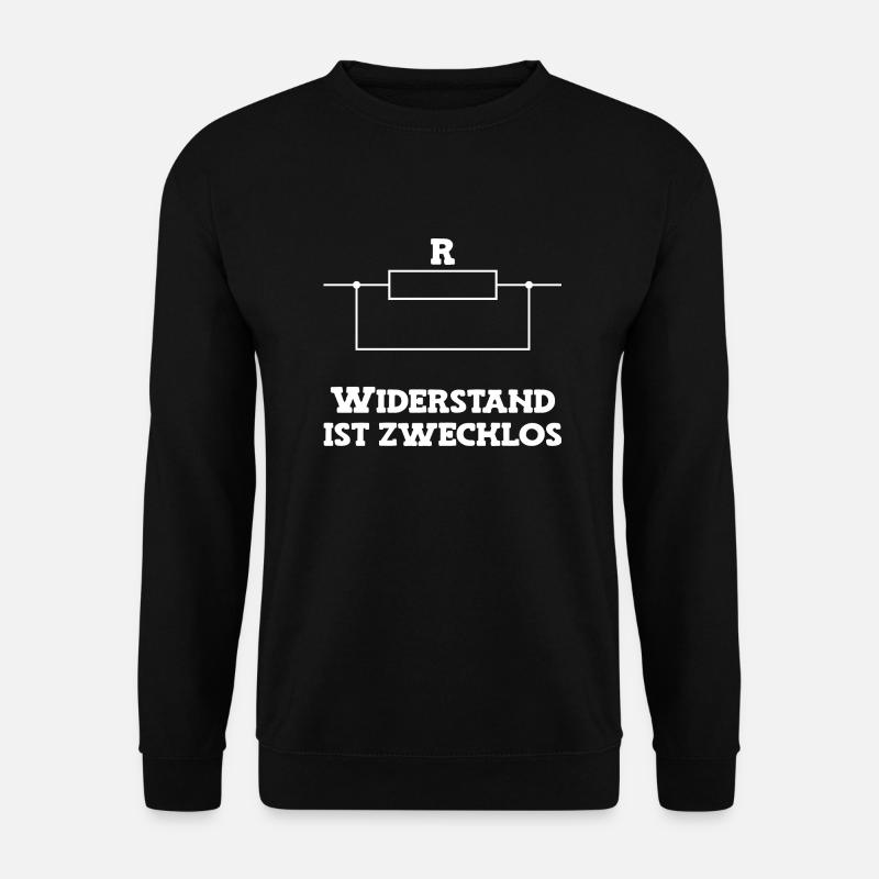 Widerstand ist zwecklos - Unisex Pullover - Schwarz