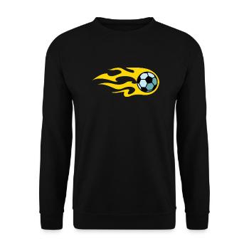 soccer fire - Sweat-shirt Unisexe - noir - Devant - Alina (178cm) & Michal (187cm)