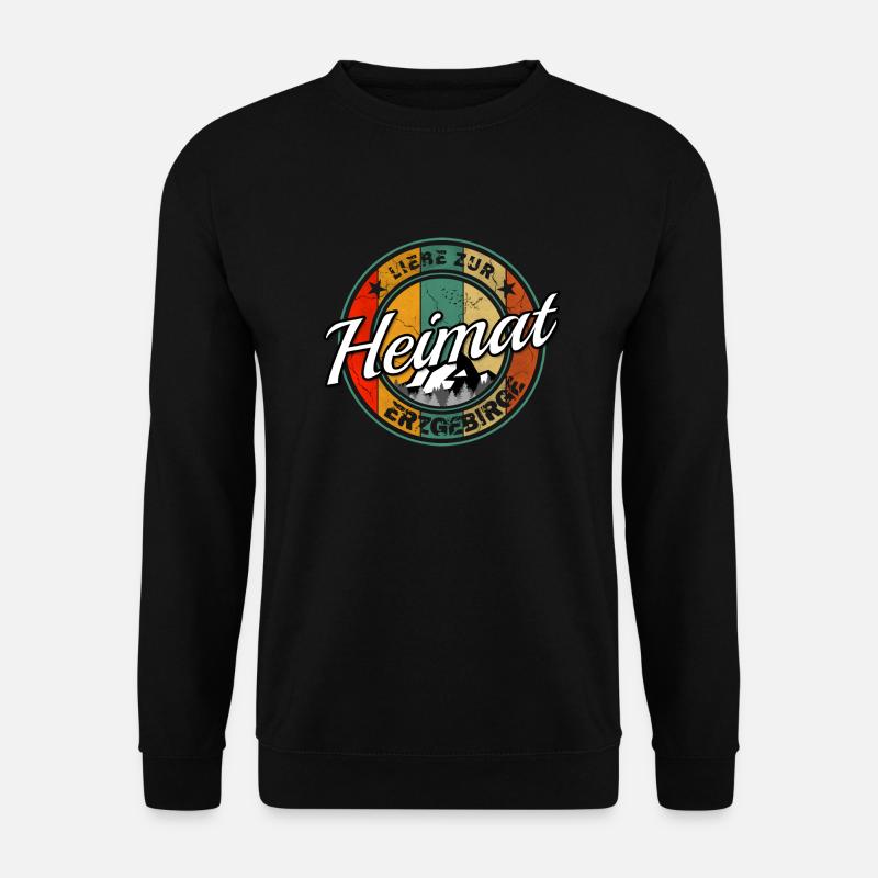 Erzgebirge Design - Unisex Pullover - Schwarz