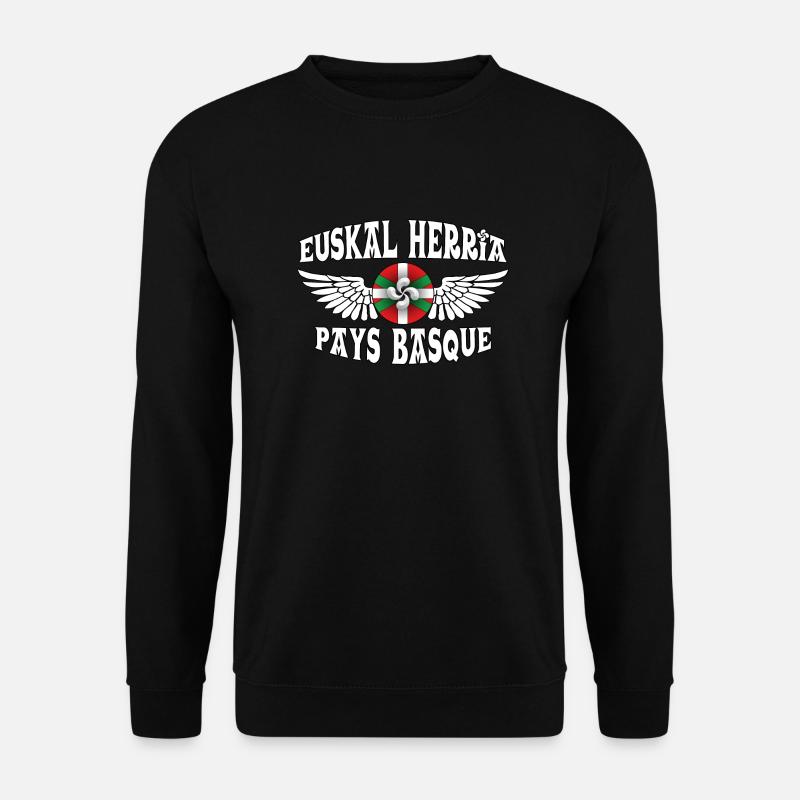 Euskal Herria, pays Basque - Sweat-shirt Unisexe - noir
