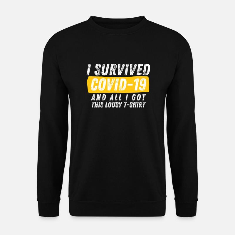 I Survived Covid-19 - Unisex Sweatshirt - black