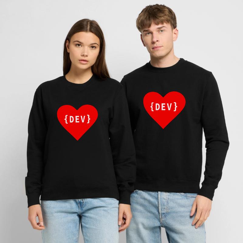 Software Developer, Liebe Code DEV Développeur Tag Sweat-shirt Unisexe