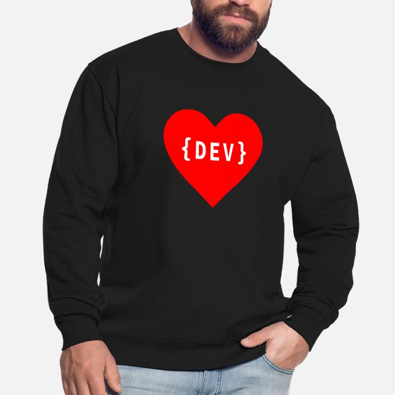 Software Developer, Liebe Code DEV Développeur Tag Sweat-shirt Unisexe