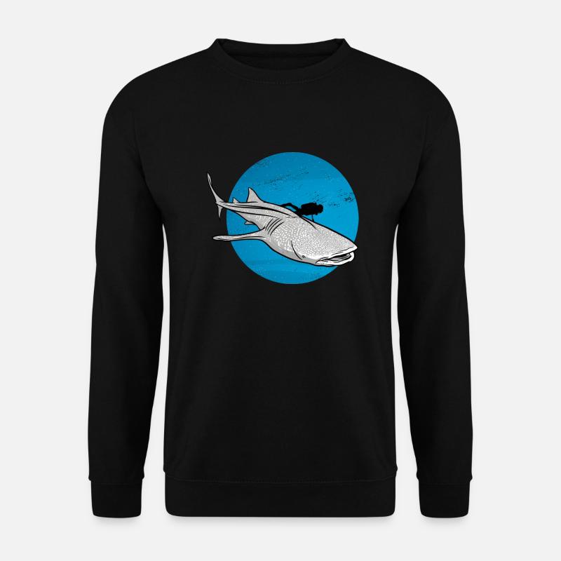 Tauchen mit Walhai - Unisex Pullover - Schwarz