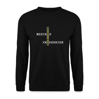 Meteorology Meteorologist Legendary Weather - Unisex Sweatshirt - black - Front - Alina (178cm) & Michal (187cm)