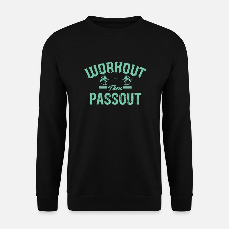 WORKOUT - Unisex Sweatshirt - black
