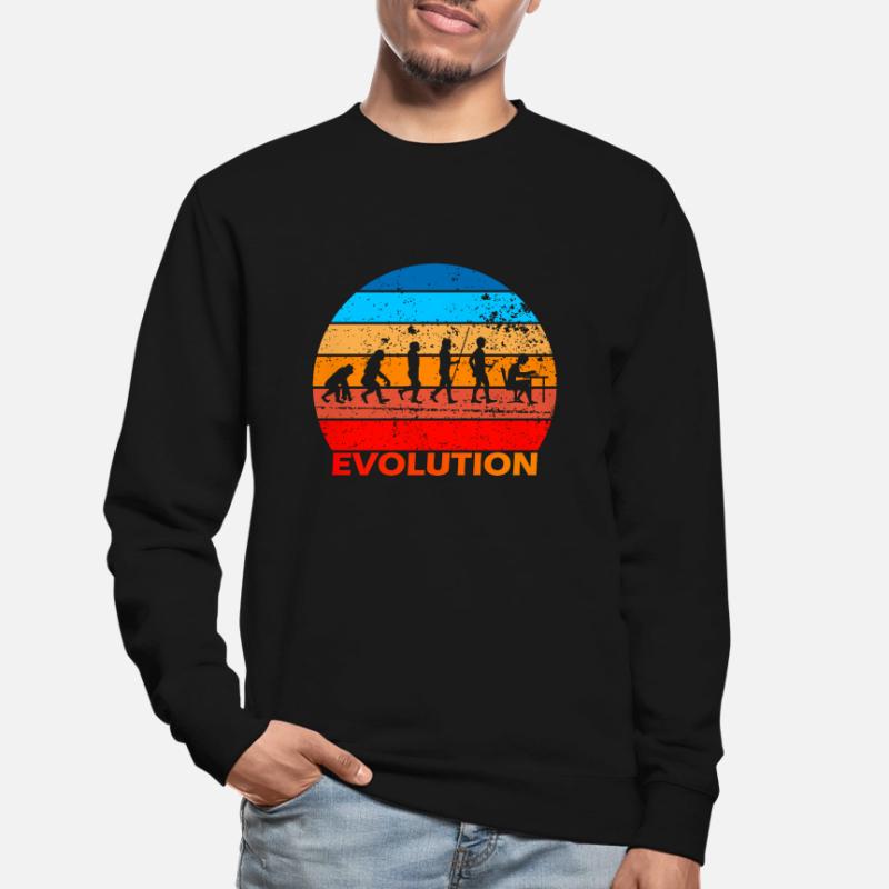 Evolution von IT EDV Informatik Computer Nerds Unisex Pullover