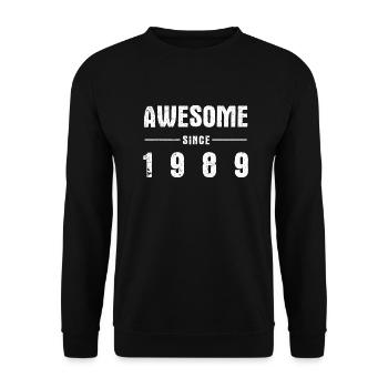 Génial -depuis- 1989 - Sweat-shirt Unisexe - noir - Devant - Alina (178cm) & Michal (187cm)