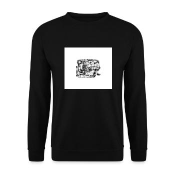 Versteckte Schlange - Unisex Pullover - Schwarz - Vorne - Alina (178cm) & Michal (187cm)