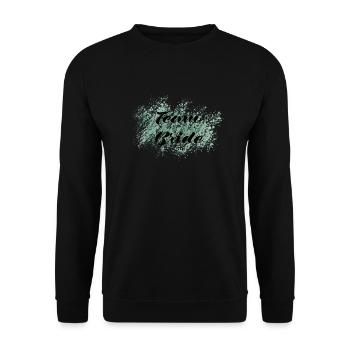 Team Bride - Unisex Pullover - Schwarz - Vorne - Alina (178cm) & Michal (187cm)