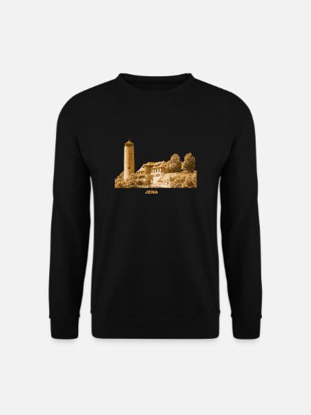 Jena Fuchsturm Thüringen Hausberg Burg Kirchberg - Unisex Pullover - Schwarz