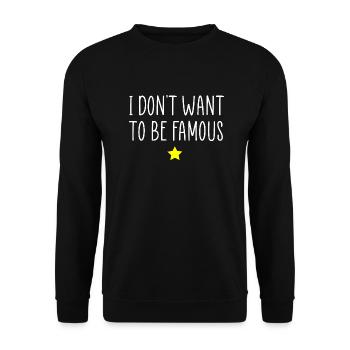 Famous - Unisex Sweatshirt - black - Front - Alina (178cm) & Michal (187cm)