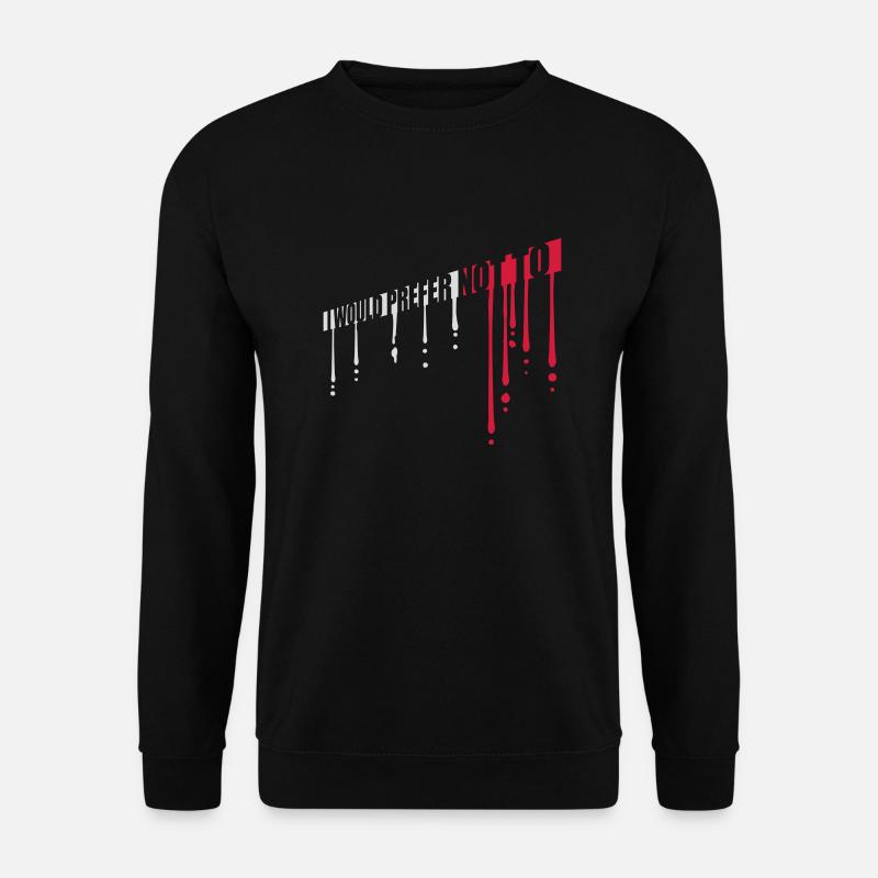 I prefer not to - Unisex Pullover - Schwarz