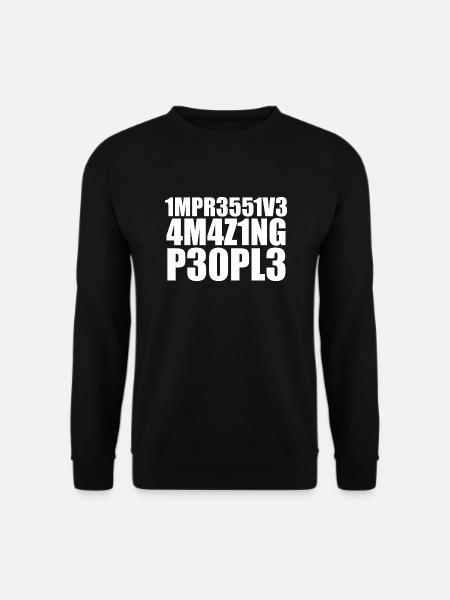 impressive - Unisex Sweatshirt - black
