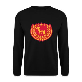 Laurel Wreath Man Relaxed Icon - Unisex Sweatshirt - black - Front - Alina (178cm) & Michal (187cm)