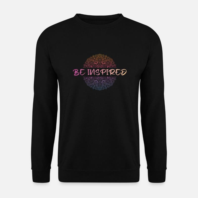 Be Inspired Mandala - Unisex Pullover - Schwarz