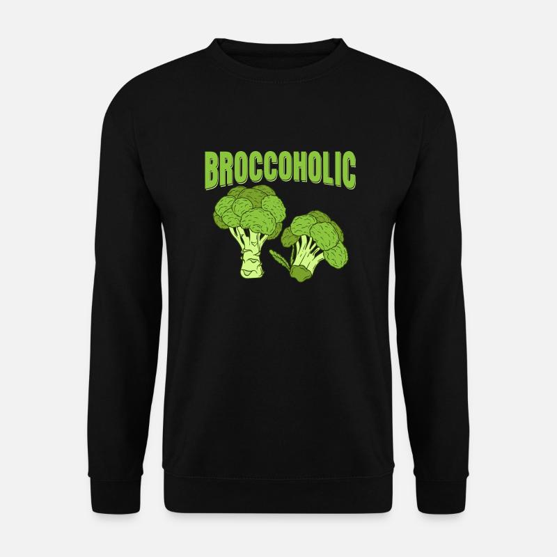 Broccoholic Broccoli Vegetable - Unisex Pullover - Schwarz