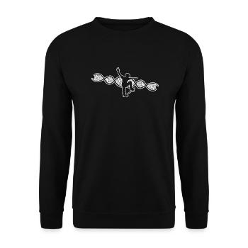 Skateboard Skateboarding Skaten Longboard Skater - Sweat-shirt Unisexe - noir - Devant - Alina (178cm) & Michal (187cm)