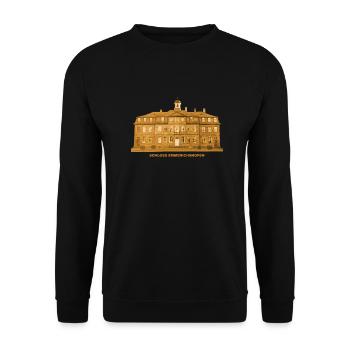 Emmerichshofen Schloss Kahl Unterfranken Bayern - Unisex Pullover - Schwarz - Vorne - Alina (178cm) & Michal (187cm)