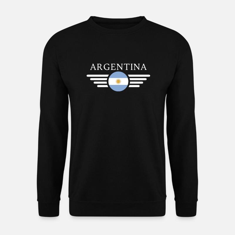 Argentinien Flagge - Unisex Pullover - Schwarz