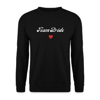 team bride - Sweat-shirt Unisexe - noir - Devant - Alina (178cm) & Michal (187cm)