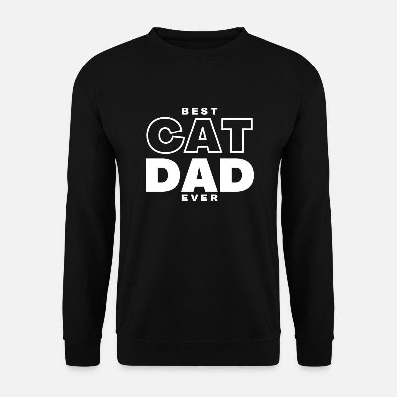 Papa Katze - Unisex Pullover - Schwarz