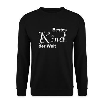 Bestes Kind der Welt Design - Unisex Pullover - Schwarz - Vorne - Alina (178cm) & Michal (187cm)