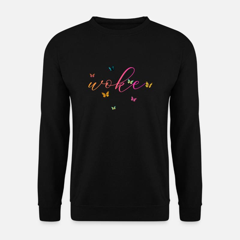 Autodérision : WOKE - Sweat-shirt Unisexe - noir