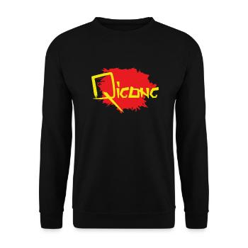 Qigong Splash - Unisex Sweatshirt - black - Front - Alina (178cm) & Michal (187cm)