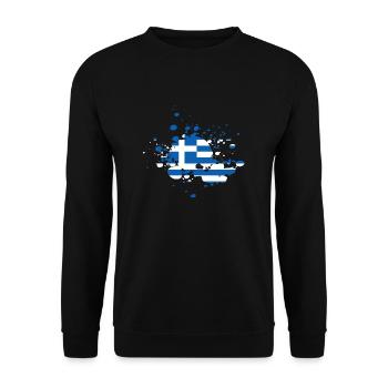 Griechenland - Unisex Pullover - Schwarz - Vorne - Alina (178cm) & Michal (187cm)