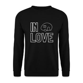 Caravane amoureuse - Sweat-shirt Unisexe - noir - Devant - Alina (178cm) & Michal (187cm)