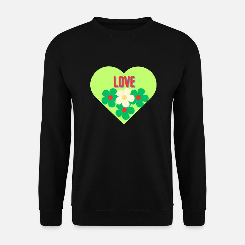 love - Unisex Pullover - Schwarz