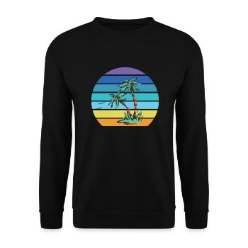 Pool Boy Swimming Lifeguard - Unisex Sweatshirt - black - Front - Alina (178cm) & Michal (187cm)