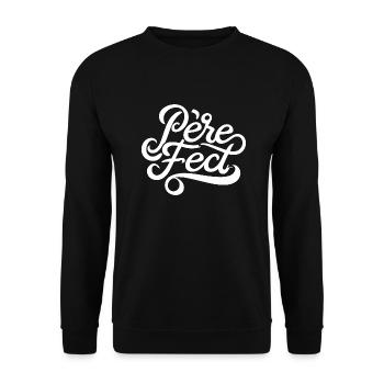 Père-fect - Sweat-shirt Unisexe - noir - Devant - Alina (178cm) & Michal (187cm)