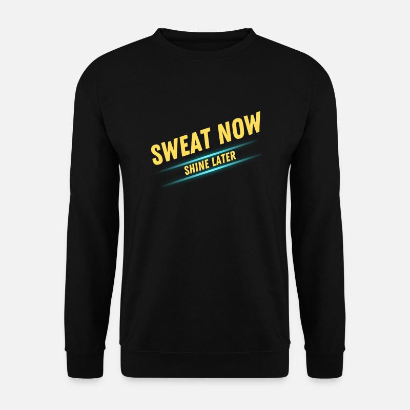 Workout im Fitnessstudio - Unisex Pullover - Schwarz