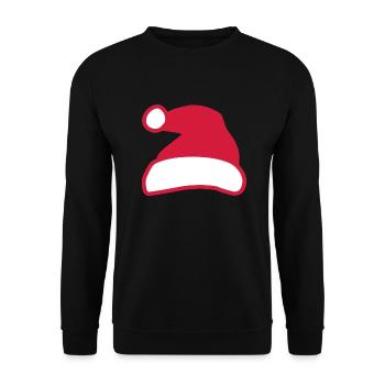 Santa Claus - Unisex Sweatshirt - black - Front - Alina (178cm) & Michal (187cm)